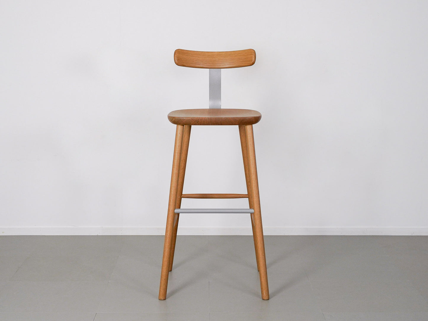 T&O T3 バースツール ハイ オーク×シルバー ジャスパー・モリソン マルニ木工 / T3 Bar Stool High Jasper Morrison MARUNI COLLECTION