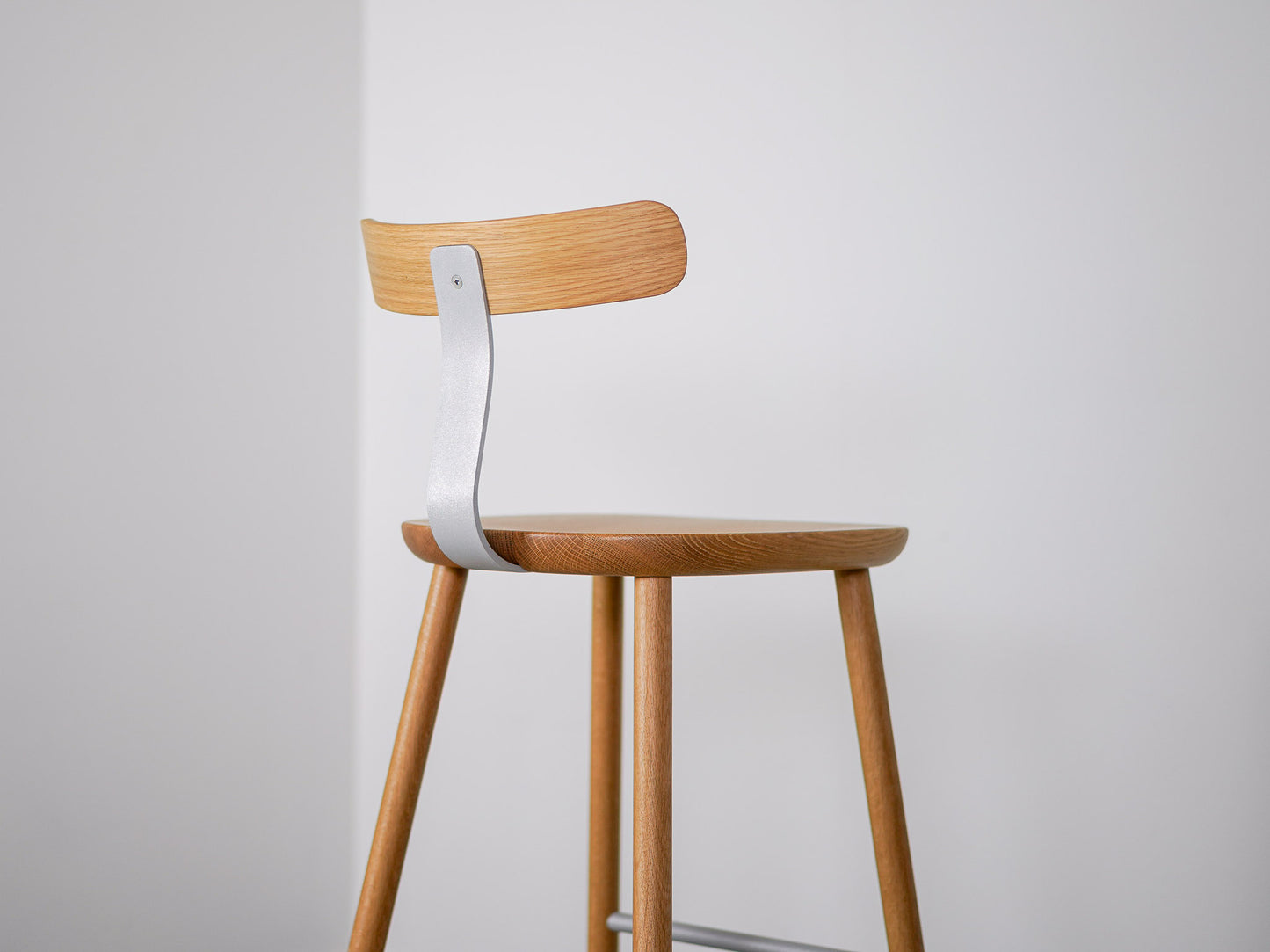T&O T3 バースツール ハイ オーク×シルバー ジャスパー・モリソン マルニ木工 / T3 Bar Stool High Jasper Morrison MARUNI COLLECTION