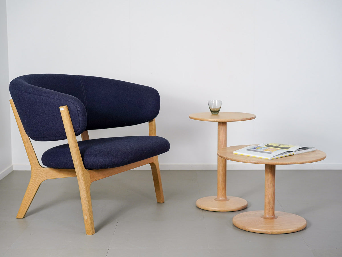 ラウンディッシュ ラウンジチェア オーク クヴァドラ マルニ木工 深澤直人 / Roundish Lounge Chair Maruni Collection Naoto Fukasawa