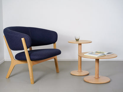 ラウンディッシュ ラウンジチェア オーク クヴァドラ マルニ木工 深澤直人 / Roundish Lounge Chair Maruni Collection Naoto Fukasawa