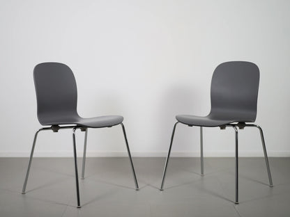 ジャスパーモリソンがデザインした中古・ユーズドのカッペリーニのテートチェア・グレー
