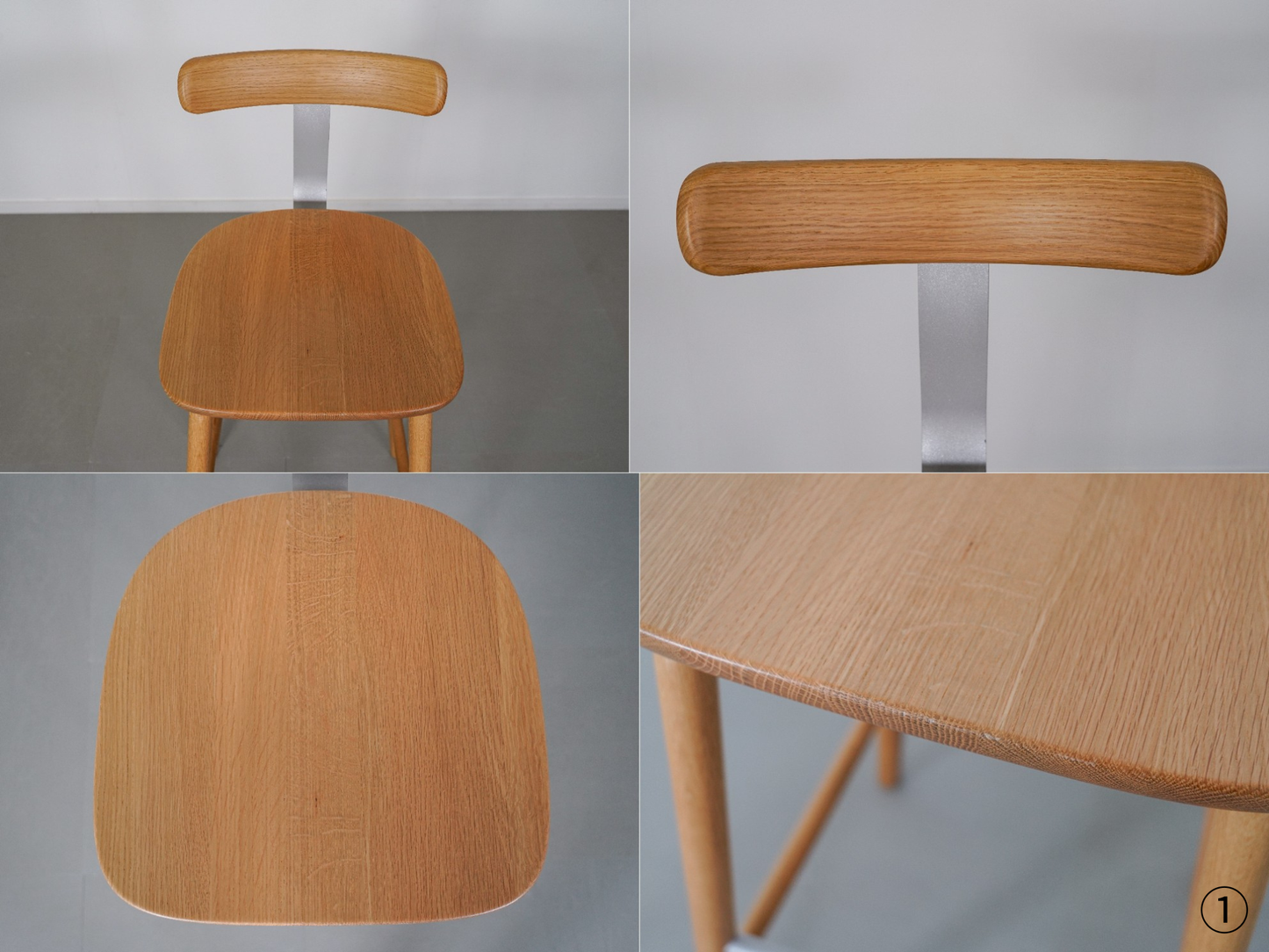 T&O T3 バースツール ハイ オーク×シルバー ジャスパー・モリソン マルニ木工 / T3 Bar Stool High Jasper Morrison MARUNI COLLECTION